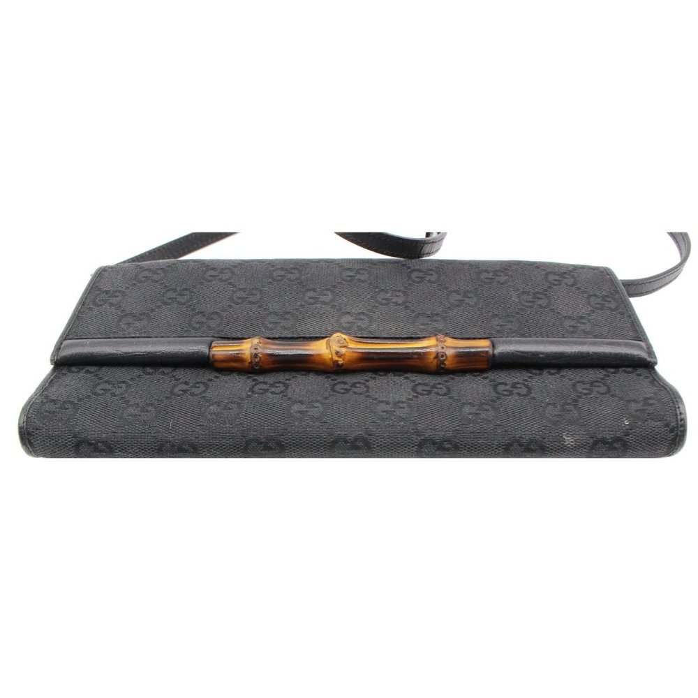 GUCCI  Bamboo GG Monogram Canvas Clutch - Picture 4 of 11
